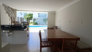 casa à venda em Imbassaí cozinha integrada com vista piscina