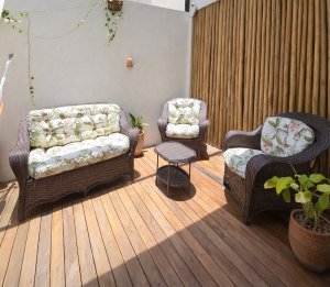Jacuzzi privativa no bangalô Imbassaí Privilege