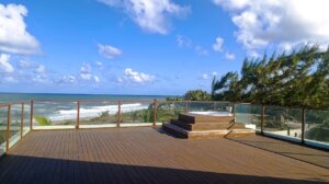 jacuzzi com vista para o mar em Sauípe