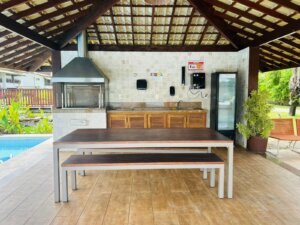 Área Gourmet Apartamento no Ykutiba Imbassaí com 2 Quartos