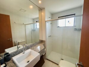 Banheiro Apartamento no Ykutiba Imbassaí com 2 Quartos