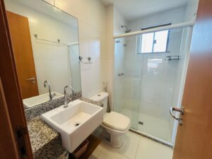 Banheiro Apartamento no Ykutiba Imbassaí com 2 Quartos
