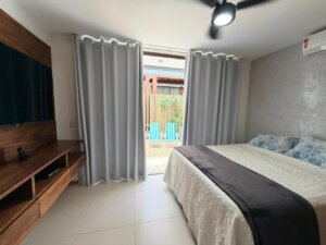 Apartamento com 1 quarto e deck