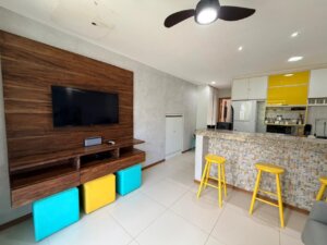 Apartamento com 1 quarto e deck