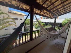 Varanda superior casa mobiliada à venda em Imbassai