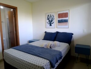 Suíte principal do apartamento à venda no Residencial Oahu em Imbassaí